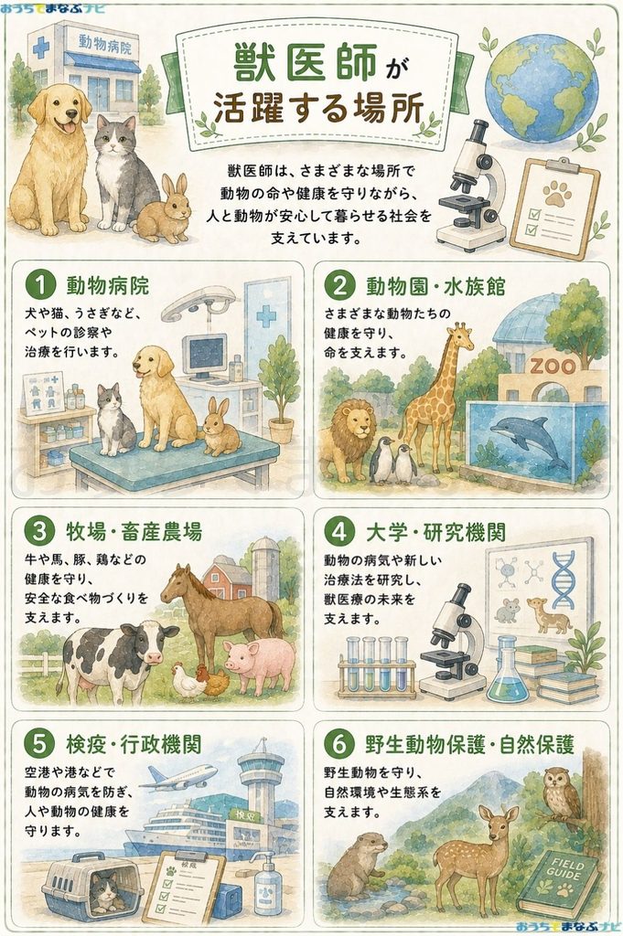 獣医が活躍する場所